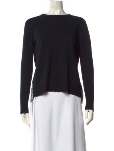 Pre-owned Autumn Cashmere Cashmere Bateau Neckline Sweater In Black