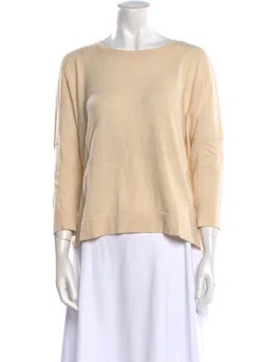 Pre-owned Autumn Cashmere Cashmere Bateau Neckline Sweater In Neutral