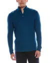 Autumn Cashmere Cashmere-blend Button Pullover In Blue