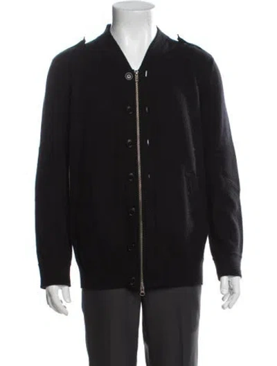 Pre-owned Autumn Cashmere Cashmere Bomber Jacket In Black