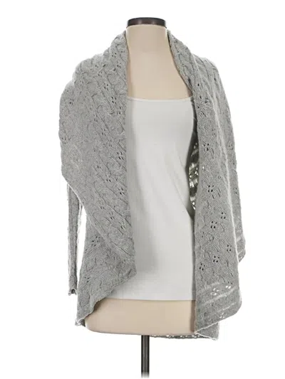 Pre-owned Autumn Cashmere Cashmere Cardigan Sweater In Gray