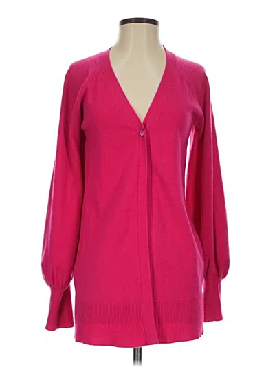 Pre-owned Autumn Cashmere Cashmere Cardigan Sweater In Pink