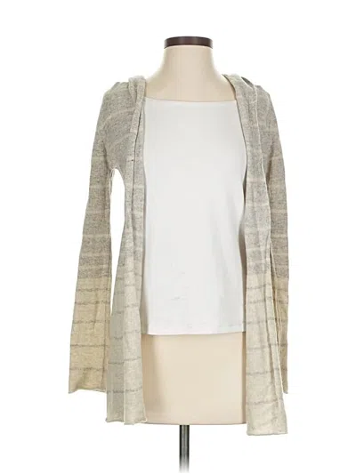 Pre-owned Autumn Cashmere Cashmere Cardigan Sweater In Silver