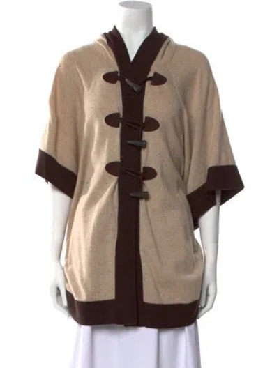 Pre-owned Autumn Cashmere Cashmere Colorblock Pattern Sweater In Neutral