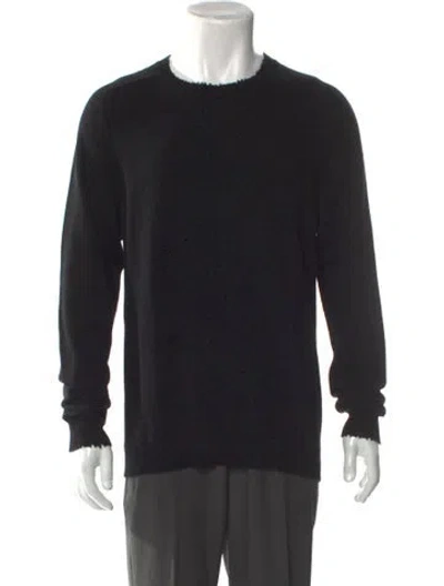 Pre-owned Autumn Cashmere Cashmere Crew Neck Pullover In Black