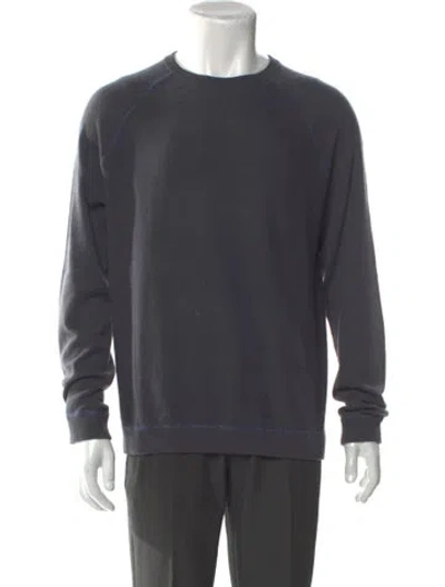 Pre-owned Autumn Cashmere Cashmere Crew Neck Pullover In Gray