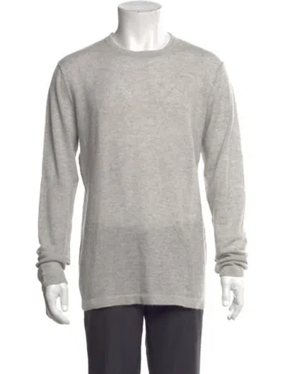 Pre-owned Autumn Cashmere Cashmere Crew Neck Pullover In Gray
