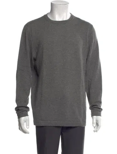 Pre-owned Autumn Cashmere Cashmere Crew Neck Pullover In Gray