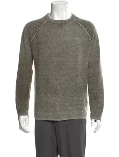 Pre-owned Autumn Cashmere Cashmere Crew Neck Pullover In Green