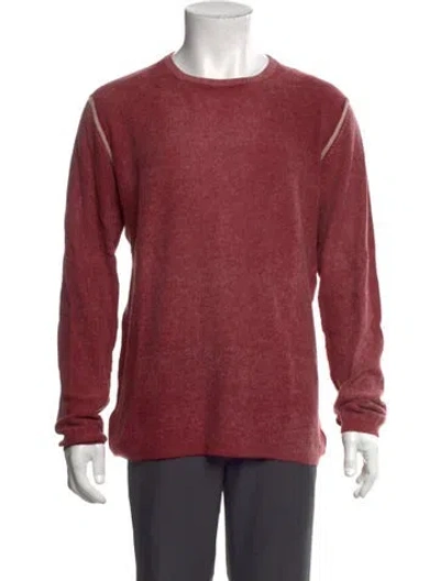 Pre-owned Autumn Cashmere Cashmere Crew Neck Pullover In Red