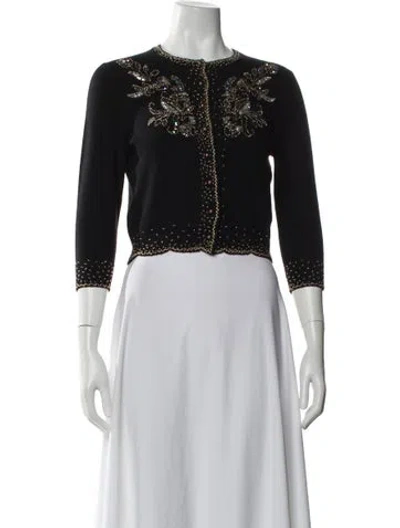 Pre-owned Autumn Cashmere Cashmere Crew Neck Sweater In Black