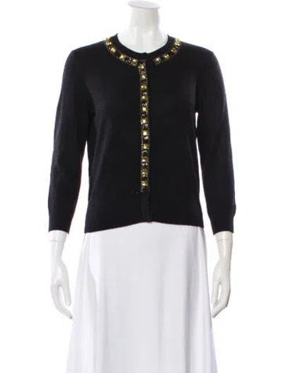 Pre-owned Autumn Cashmere Cashmere Crew Neck Sweater In Black