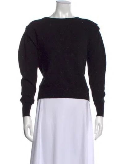 Pre-owned Autumn Cashmere Cashmere Crew Neck Sweater In Black