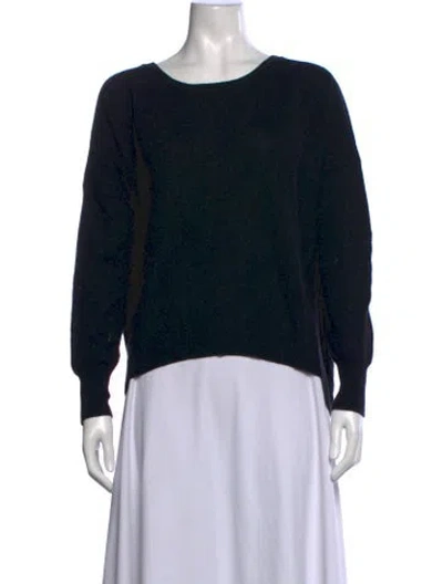 Pre-owned Autumn Cashmere Cashmere Crew Neck Sweater In Black