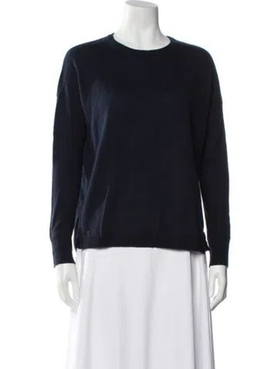 Pre-owned Autumn Cashmere Cashmere Crew Neck Sweater In Blue