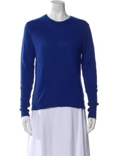 Pre-owned Autumn Cashmere Cashmere Crew Neck Sweater In Blue