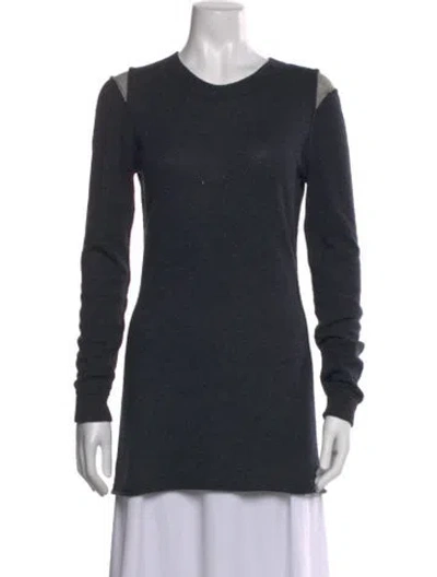 Pre-owned Autumn Cashmere Cashmere Crew Neck Sweater In Blue