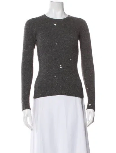 Pre-owned Autumn Cashmere Cashmere Crew Neck Sweater In Gray