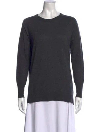 Pre-owned Autumn Cashmere Cashmere Crew Neck Sweater In Gray