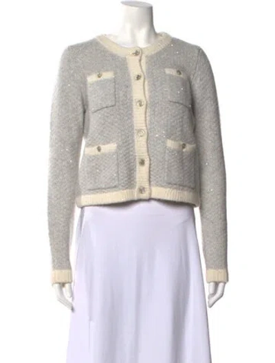Pre-owned Autumn Cashmere Cashmere Crew Neck Sweater In Gray