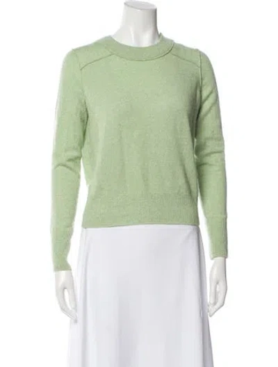 Pre-owned Autumn Cashmere Cashmere Crew Neck Sweater In Green