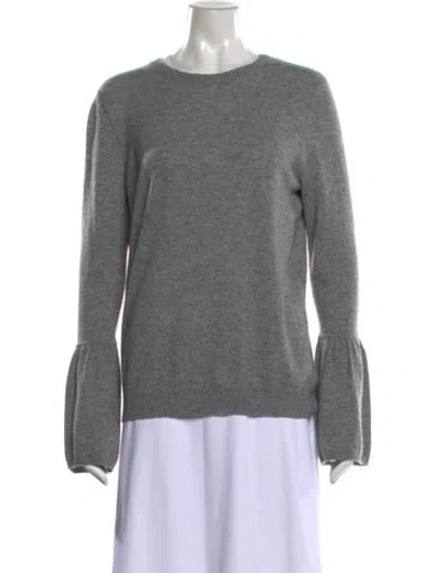 Pre-owned Autumn Cashmere Cashmere Crew Neck Sweater In Grey