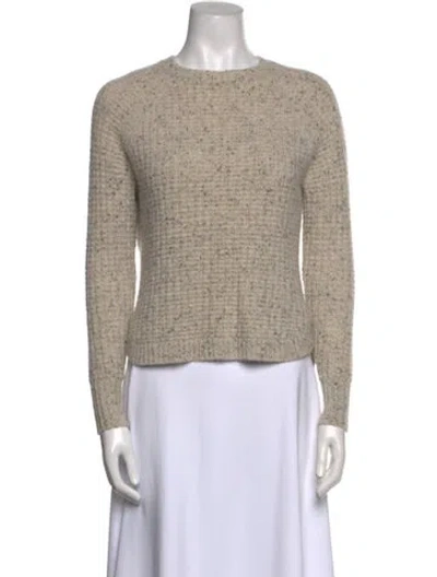 Pre-owned Autumn Cashmere Cashmere Crew Neck Sweater In Neutral
