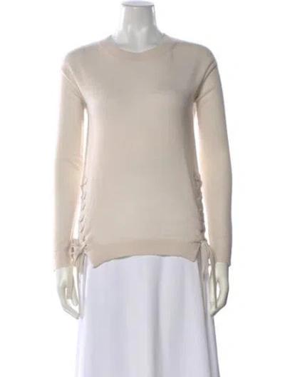 Pre-owned Autumn Cashmere Cashmere Crew Neck Sweater In Neutral