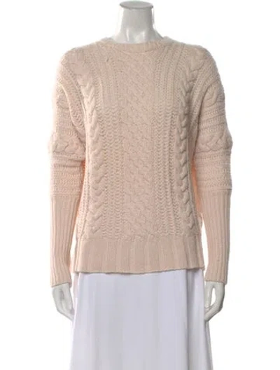 Pre-owned Autumn Cashmere Cashmere Crew Neck Sweater In Neutral