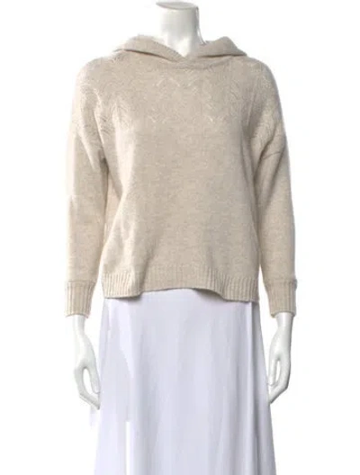 Pre-owned Autumn Cashmere Cashmere Crew Neck Sweater In Neutrals