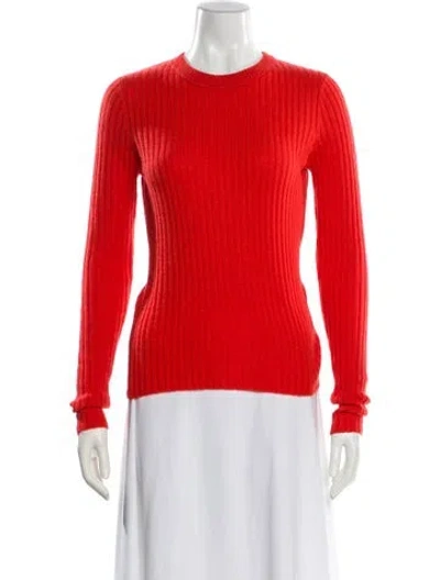 Pre-owned Autumn Cashmere Cashmere Crew Neck Sweater In Orange