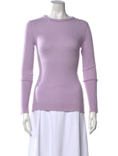 Pre-owned Autumn Cashmere Cashmere Crew Neck Sweater In Purple