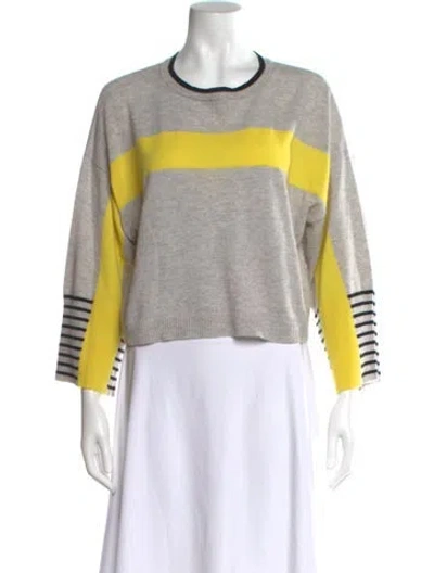 Pre-owned Autumn Cashmere Cashmere Graphic Print Sweater In Multi