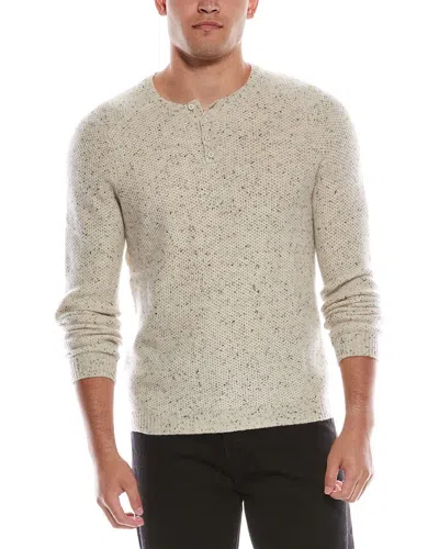 Autumn Cashmere Cashmere Honeycomb Henley Sweater In Multi