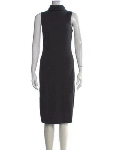 Pre-owned Autumn Cashmere Cashmere Knee-length Dress In Gray