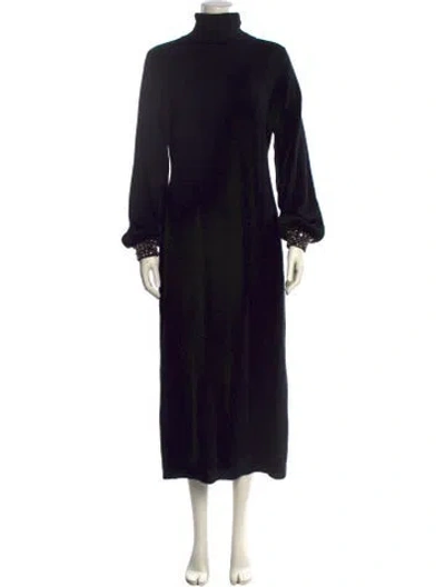 Pre-owned Autumn Cashmere Cashmere Long Dress W/ Tags In Black