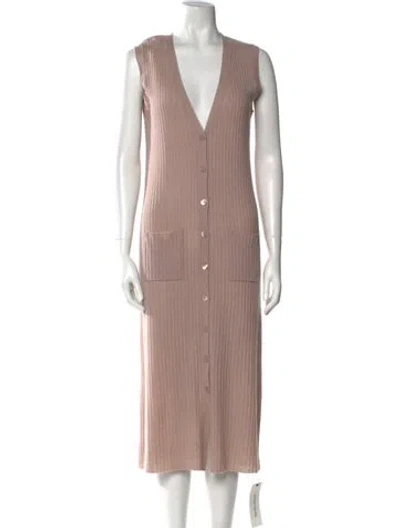 Pre-owned Autumn Cashmere Cashmere Long Dress W/ Tags In Neutral