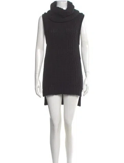 Pre-owned Autumn Cashmere Cashmere Mini Dress In Gray