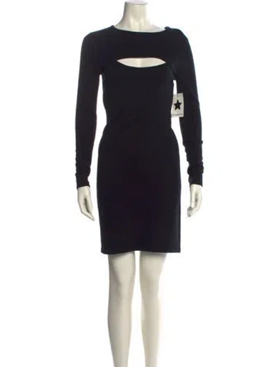 Pre-owned Autumn Cashmere Cashmere Mini Dress W/ Tags In Black