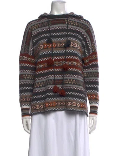 Pre-owned Autumn Cashmere Cashmere Patterned Sweater In Multi
