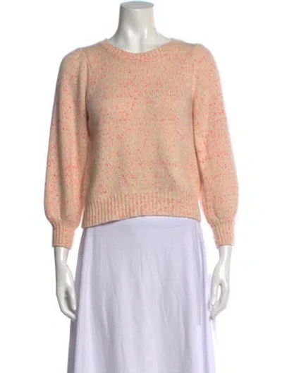 Pre-owned Autumn Cashmere Cashmere Patterned Sweater In Pink