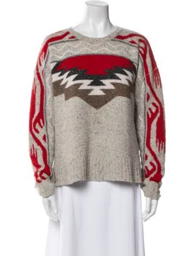 Pre-owned Autumn Cashmere Cashmere Printed Sweater In Multi