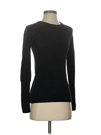 Pre-owned Autumn Cashmere Cashmere Pullover Sweater In Black