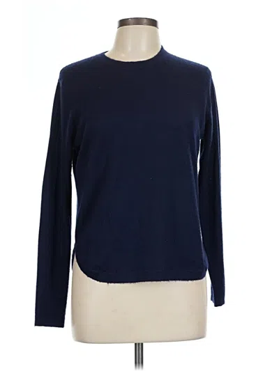 Pre-owned Autumn Cashmere Cashmere Pullover Sweater In Blue