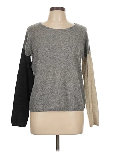 Pre-owned Autumn Cashmere Cashmere Pullover Sweater In Gray