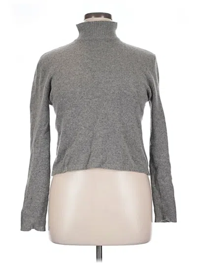 Pre-owned Autumn Cashmere Cashmere Pullover Sweater In Gray