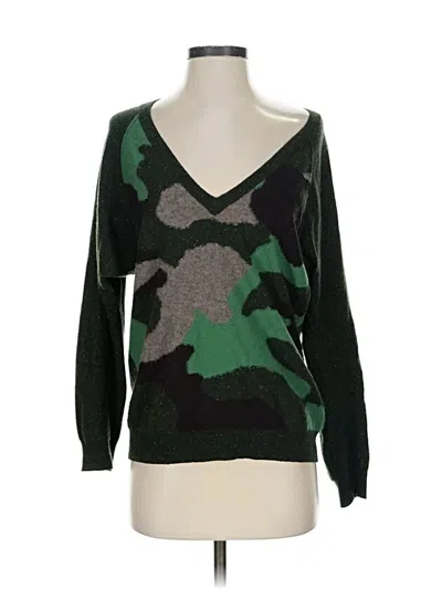 Pre-owned Autumn Cashmere Cashmere Pullover Sweater In Green