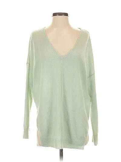 Pre-owned Autumn Cashmere Cashmere Pullover Sweater In Green