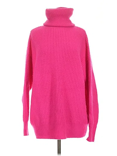 Pre-owned Autumn Cashmere Cashmere Pullover Sweater In Pink