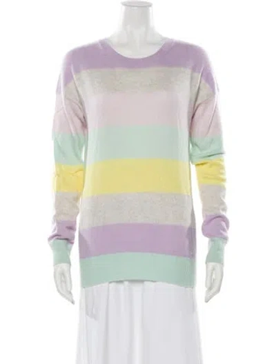 Pre-owned Autumn Cashmere Cashmere Striped Sweater In Multi